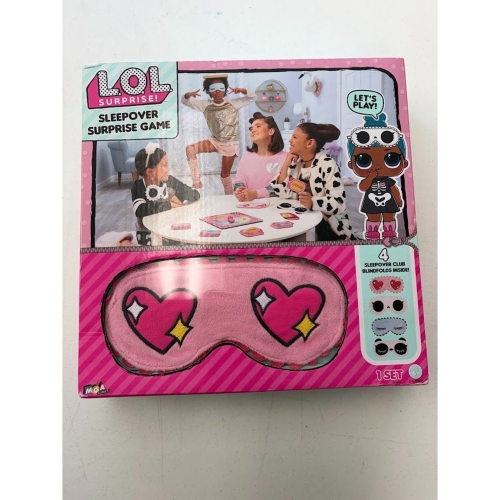 LOL Surprise Sleepover Surprise Pink Complete Game Ages 6+ 2-4 Players MGA NEW